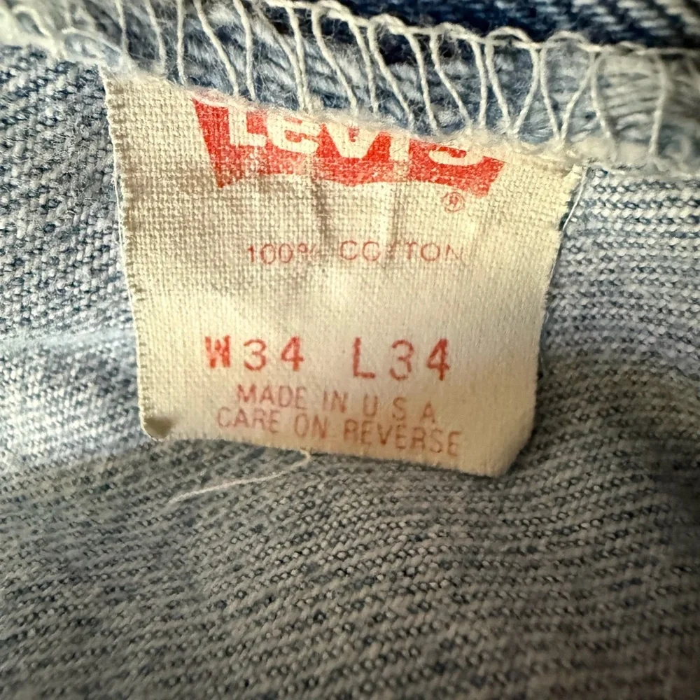 Vintage Restored Levi 501 Jeans 32"W X 28 1/2" Inseam - Picture 16 of 16